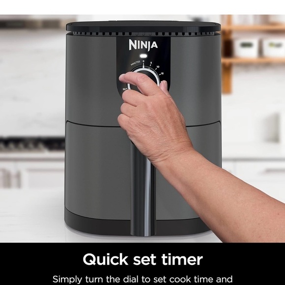 Ninja Mini Air Fryer, 2 Quarts, Compact, Nonstick, with Quick Set Timer, Grey​​ - Picture 4 of 8